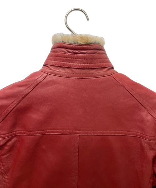 BURBERRY BLACK LABEL（バーバリーブラックレーベル）BURBERRY BLACK LABEL (バーバリーブラックレーベル) ライナー付ライダースジャケット レッド サイズ:Ｌの古着・服飾アイテム