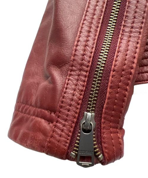 BURBERRY BLACK LABEL（バーバリーブラックレーベル）BURBERRY BLACK LABEL (バーバリーブラックレーベル) ライナー付ライダースジャケット レッド サイズ:Ｌの古着・服飾アイテム