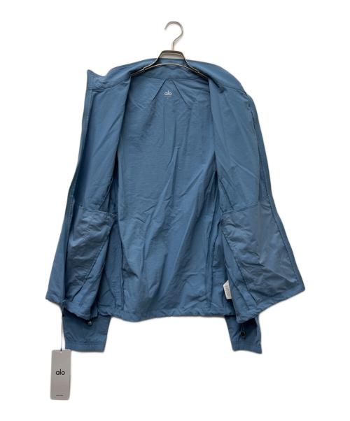 alo（アロ）alo (アロ) TAKEAWAY TRACK FULL ZIP JACKET スカイブルー サイズ:Ｍの古着・服飾アイテム