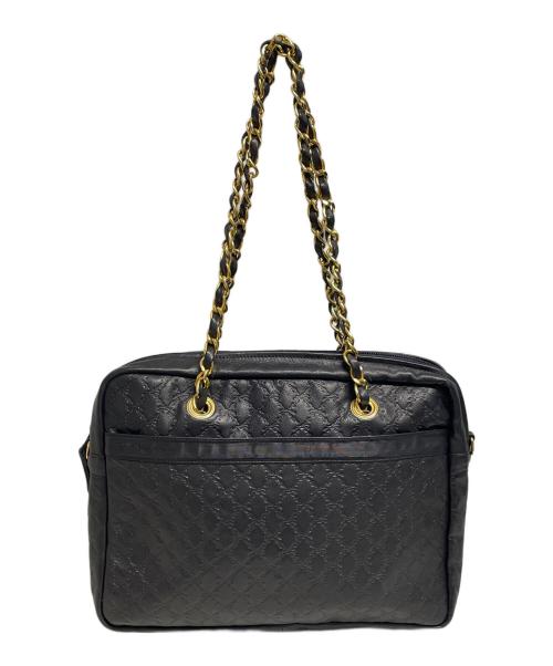 LONGCHAMP（ロンシャン）LONGCHAMP (ロンシャン) チェーンハンドバッグ ブラックの古着・服飾アイテム