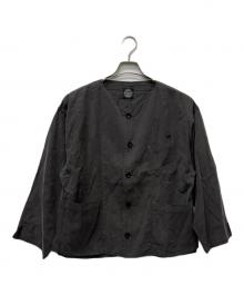 Porter Classic（ポータークラシック）の古着「ノーカラージャケット」｜グレー