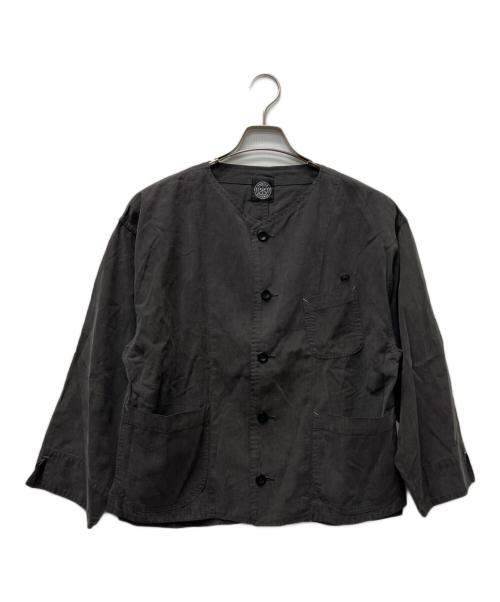 Porter Classic（ポータークラシック）Porter Classic (ポータークラシック) ノーカラージャケット グレー サイズ:１の古着・服飾アイテム