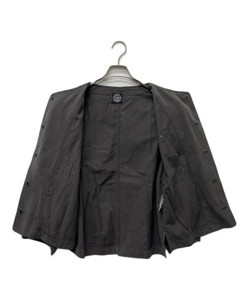 Porter Classic（ポータークラシック）Porter Classic (ポータークラシック) ノーカラージャケット グレー サイズ:１の古着・服飾アイテム