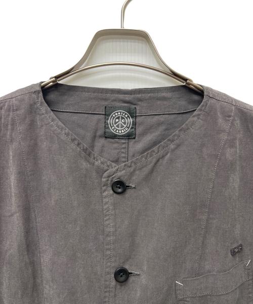 Porter Classic（ポータークラシック）Porter Classic (ポータークラシック) ノーカラージャケット グレー サイズ:１の古着・服飾アイテム