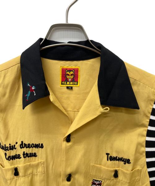 CREAM SODA（クリームソーダ）CREAM SODA (クリームソーダ) ボーリングシャツ イエロー×ブラック サイズ:Ｍの古着・服飾アイテム