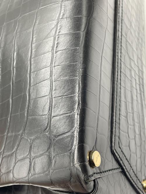 Salvatore Ferragamo（サルヴァトーレ フェラガモ）Salvatore Ferragamo (サルヴァトーレ フェラガモ) レザー2wayショルダーバッグ ブラックの古着・服飾アイテム