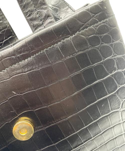 Salvatore Ferragamo（サルヴァトーレ フェラガモ）Salvatore Ferragamo (サルヴァトーレ フェラガモ) レザー2wayショルダーバッグ ブラックの古着・服飾アイテム