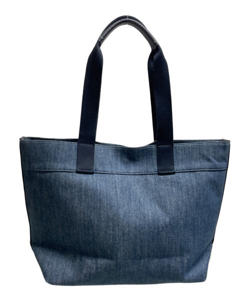 COACH（コーチ）COACH (コーチ) デニムトートバッグ インディゴ×ピンクの古着・服飾アイテム