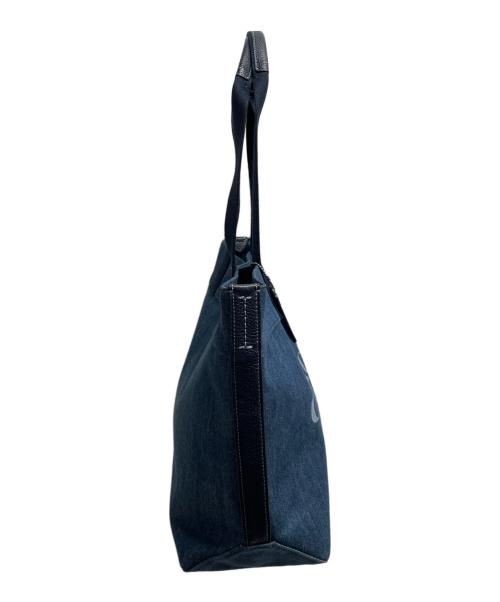 COACH（コーチ）COACH (コーチ) デニムトートバッグ インディゴ×ピンクの古着・服飾アイテム