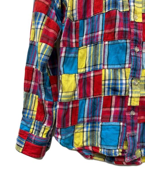 stussy（ステューシー）stussy (ステューシー) パッチワークネルシャツ マルチカラー サイズ:Ｍの古着・服飾アイテム