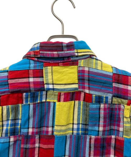 stussy（ステューシー）stussy (ステューシー) パッチワークネルシャツ マルチカラー サイズ:Ｍの古着・服飾アイテム