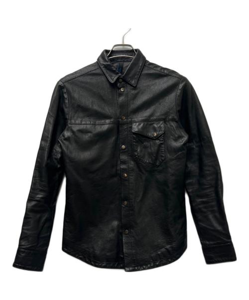 BENHEART（ベンハート）BENHEART (ベンハート) レザーシャツ ブラック サイズ:４４の古着・服飾アイテム