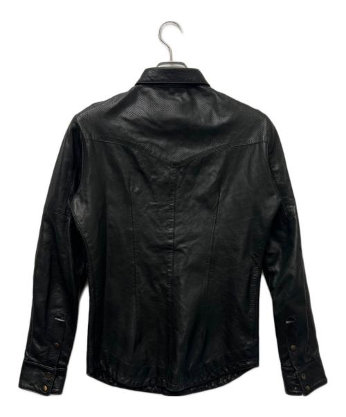 BENHEART（ベンハート）BENHEART (ベンハート) レザーシャツ ブラック サイズ:４４の古着・服飾アイテム
