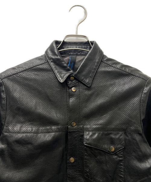 BENHEART（ベンハート）BENHEART (ベンハート) レザーシャツ ブラック サイズ:４４の古着・服飾アイテム