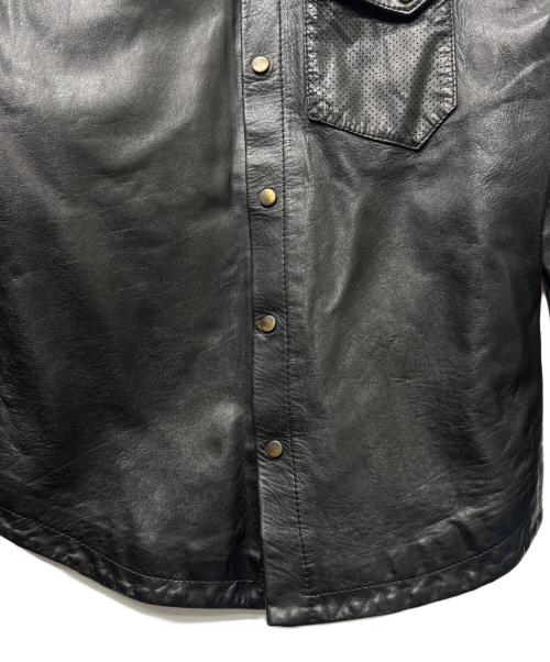BENHEART（ベンハート）BENHEART (ベンハート) レザーシャツ ブラック サイズ:４４の古着・服飾アイテム