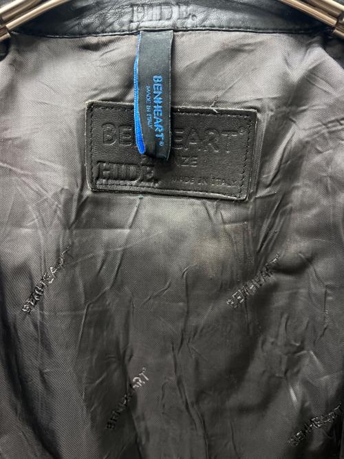 BENHEART（ベンハート）BENHEART (ベンハート) レザーシャツ ブラック サイズ:４４の古着・服飾アイテム