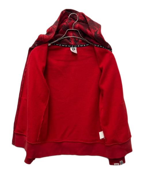 Aape BY A BATHING APE（エーエイプ バイ アベイシングエイプ）Aape BY A BATHING APE (エーエイプ バイ アベイシングエイプ) ジップパーカー レッド サイズ:Ｍの古着・服飾アイテム