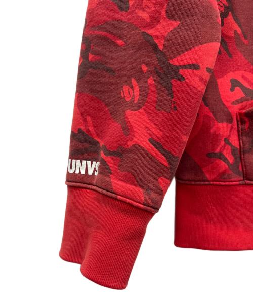 Aape BY A BATHING APE（エーエイプ バイ アベイシングエイプ）Aape BY A BATHING APE (エーエイプ バイ アベイシングエイプ) ジップパーカー レッド サイズ:Ｍの古着・服飾アイテム