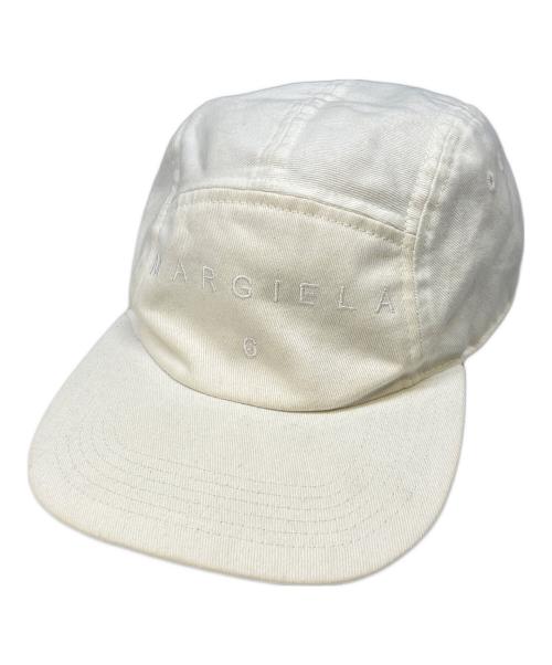 MM6 Maison Margiela（エムエムシックスメゾンマルジェラ）MM6 Maison Margiela (エムエムシックスメゾンマルジェラ) キャップ ホワイトの古着・服飾アイテム