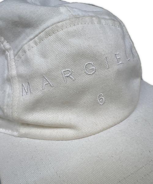 MM6 Maison Margiela（エムエムシックスメゾンマルジェラ）MM6 Maison Margiela (エムエムシックスメゾンマルジェラ) キャップ ホワイトの古着・服飾アイテム