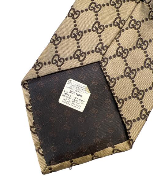 GUCCI（グッチ）GUCCI (グッチ) ネクタイ ベージュ サイズ:-の古着・服飾アイテム