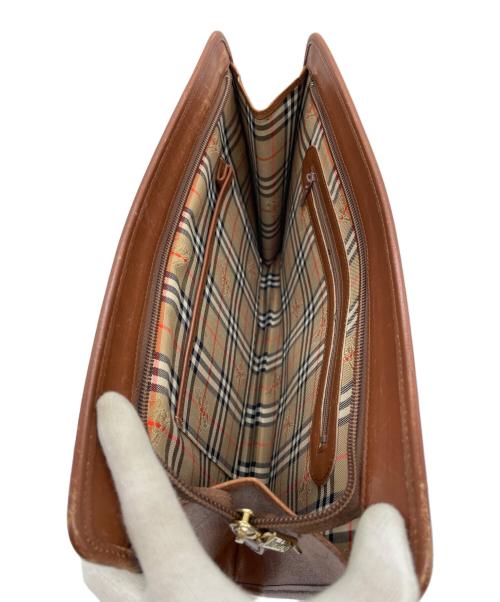 Burberry's（バーバリーズ）Burberry's (バーバリーズ) セカンドバッグ ブラウンの古着・服飾アイテム