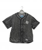 Liberaidersリベレイダース）の古着「DENIM BASEBALL SHIRT」｜グレー