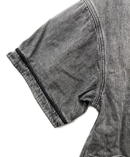 Liberaiders（リベレイダース）Liberaiders (リベレイダース) DENIM BASEBALL SHIRT グレー サイズ:Ｍの古着・服飾アイテム