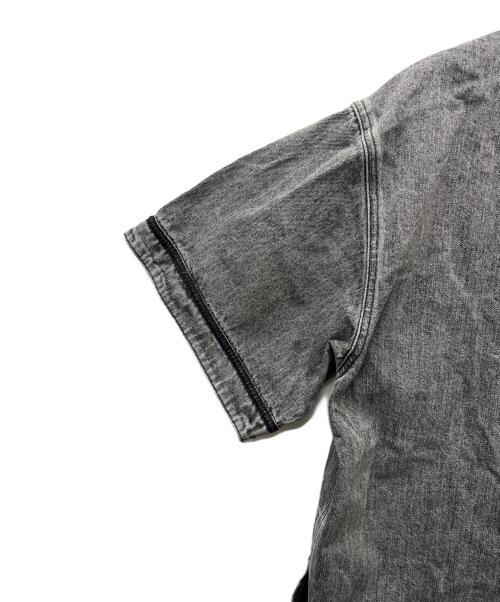 Liberaiders（リベレイダース）Liberaiders (リベレイダース) DENIM BASEBALL SHIRT グレー サイズ:Ｍの古着・服飾アイテム