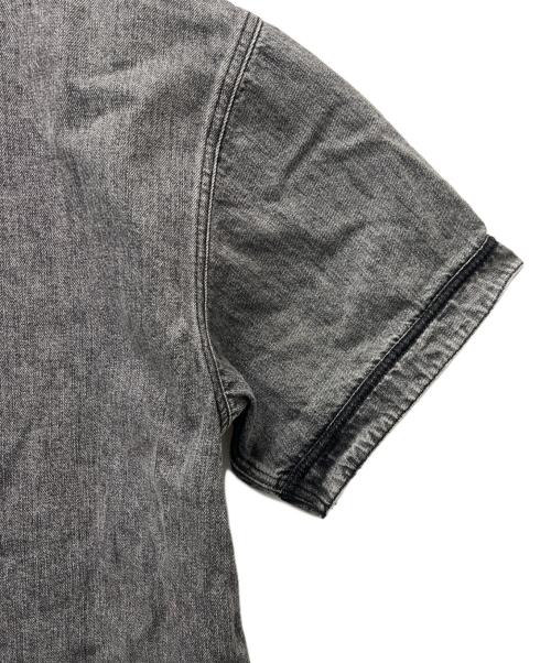 Liberaiders（リベレイダース）Liberaiders (リベレイダース) DENIM BASEBALL SHIRT グレー サイズ:Ｍの古着・服飾アイテム