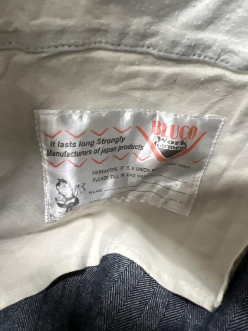 BLUCO WORK GARMENT（ブルコ ワーク ガーメント）BLUCO WORK GARMENT (ブルコ ワーク ガーメント) 12oz DENIM EASY WORK PANTS インディゴ サイズ:Ｌの古着・服飾アイテム