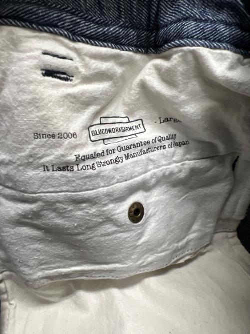 BLUCO WORK GARMENT（ブルコ ワーク ガーメント）BLUCO WORK GARMENT (ブルコ ワーク ガーメント) 12oz DENIM EASY WORK PANTS インディゴ サイズ:Ｌの古着・服飾アイテム