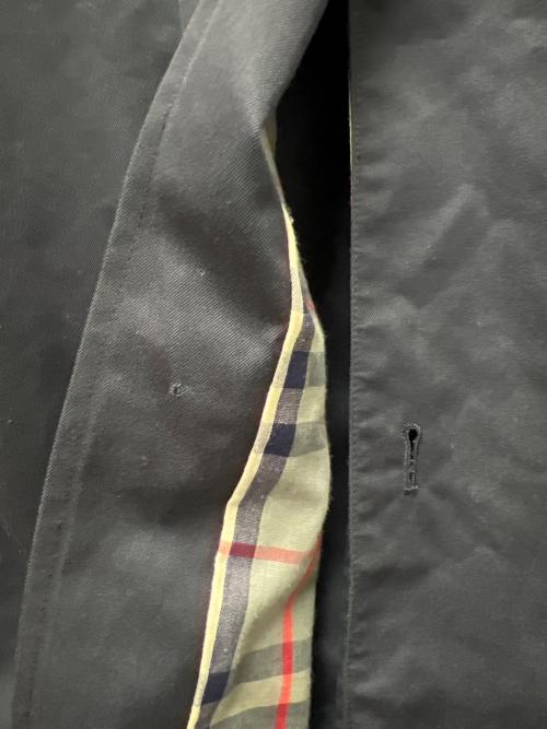Burberry's（バーバリーズ）Burberry's (バーバリーズ) ステンカラーコート ブラック サイズ:ーの古着・服飾アイテム