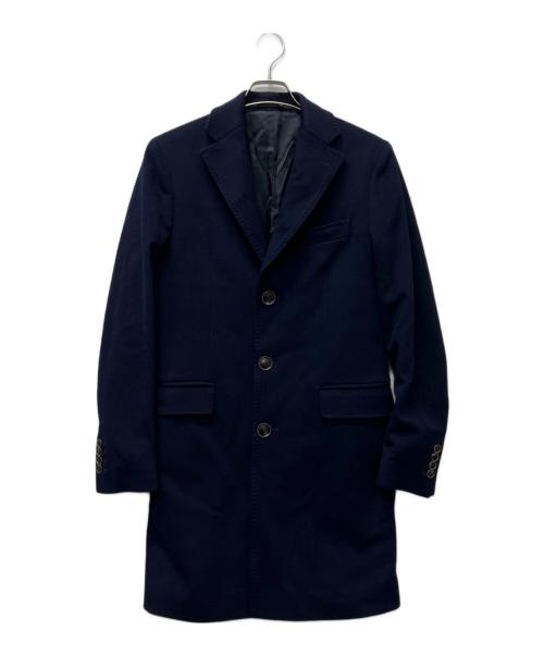 BARNEYS NEWYORK（バーニーズ・ニューヨーク）BARNEYS NEWYORK (バーニーズ・ニューヨーク) LORO PIANA (ロロピアーナ) チェスターコート ネイビー サイズ:４６の古着・服飾アイテム