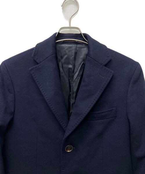 BARNEYS NEWYORK（バーニーズ・ニューヨーク）BARNEYS NEWYORK (バーニーズ・ニューヨーク) LORO PIANA (ロロピアーナ) チェスターコート ネイビー サイズ:４６の古着・服飾アイテム