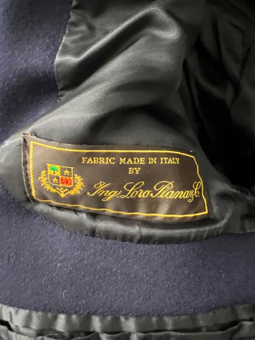 BARNEYS NEWYORK（バーニーズ・ニューヨーク）BARNEYS NEWYORK (バーニーズ・ニューヨーク) LORO PIANA (ロロピアーナ) チェスターコート ネイビー サイズ:４６の古着・服飾アイテム