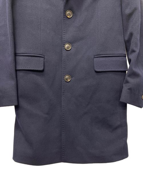 BARNEYS NEWYORK（バーニーズ・ニューヨーク）BARNEYS NEWYORK (バーニーズ・ニューヨーク) LORO PIANA (ロロピアーナ) チェスターコート ネイビー サイズ:４６の古着・服飾アイテム