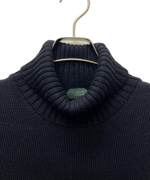 Zanone（ザノーネ）Zanone (ザノーネ) タートルネックニット ネイビー サイズ:５６の古着・服飾アイテム
