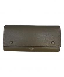 CELINE（セリーヌ）の古着「ラージフラップ マルチファンクション」｜ベージュ×イエロー