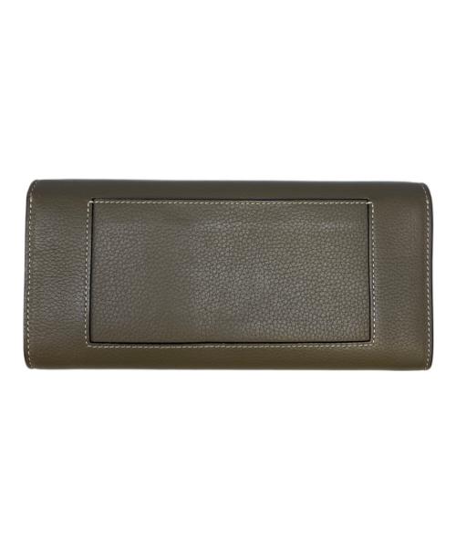 CELINE（セリーヌ）CELINE (セリーヌ) ラージフラップ マルチファンクション ベージュ×イエローの古着・服飾アイテム