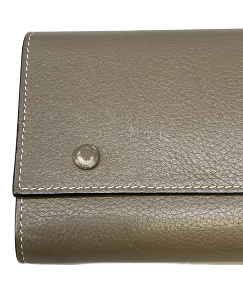 CELINE（セリーヌ）CELINE (セリーヌ) ラージフラップ マルチファンクション ベージュ×イエローの古着・服飾アイテム