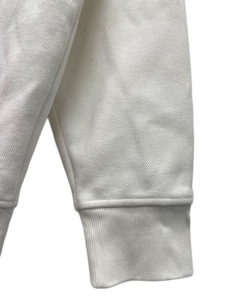 LACOSTE（ラコステ）LACOSTE (ラコステ) アシンメトリーボーダーハイネックジャケット ホワイト×ネイビー サイズ:Ｌの古着・服飾アイテム