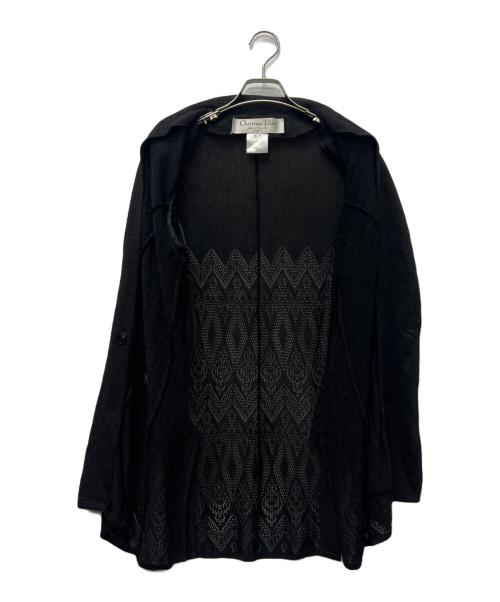 Christian Dior（クリスチャン ディオール）Christian Dior (クリスチャン ディオール) ニットジャケット ブラック サイズ:Ｌの古着・服飾アイテム