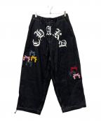 GALFY CRUTCHGALFY CRUTCH）の古着「チャカパッチデニムパンツ」｜ブラック