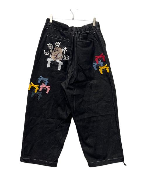 GALFY CRUTCH（GALFY CRUTCH）GALFY CRUTCH (GALFY CRUTCH) チャカパッチデニムパンツ ブラック サイズ:ＸＬの古着・服飾アイテム