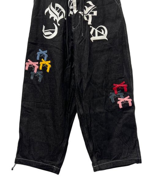 GALFY CRUTCH（GALFY CRUTCH）GALFY CRUTCH (GALFY CRUTCH) チャカパッチデニムパンツ ブラック サイズ:ＸＬの古着・服飾アイテム