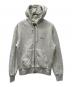 stussy（ステューシー）の古着「サーマルジップパーカー」｜ライトグレー