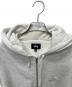 中古・古着 stussy (ステューシー) サーマルジップパーカー ライトグレー サイズ:Ｍ：9000円