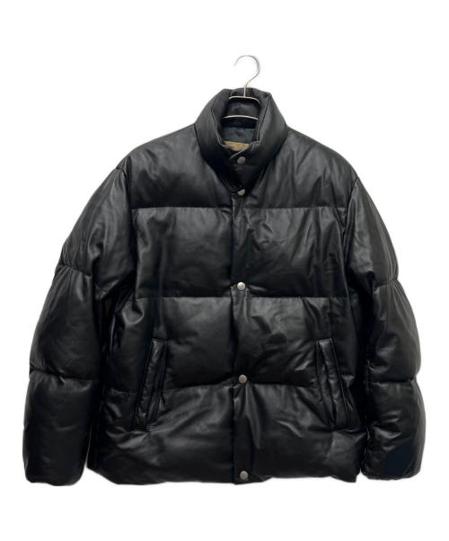 AVIREX（アヴィレックス）AVIREX (アヴィレックス) Adam et Rope (アダム エ ロペ) レザーダウンジャケット ブラック サイズ:Ｍの古着・服飾アイテム