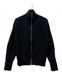 MINEDENIM（マインデニム）の古着「Heavyweight Trucker Knit Blouson」｜ブラック